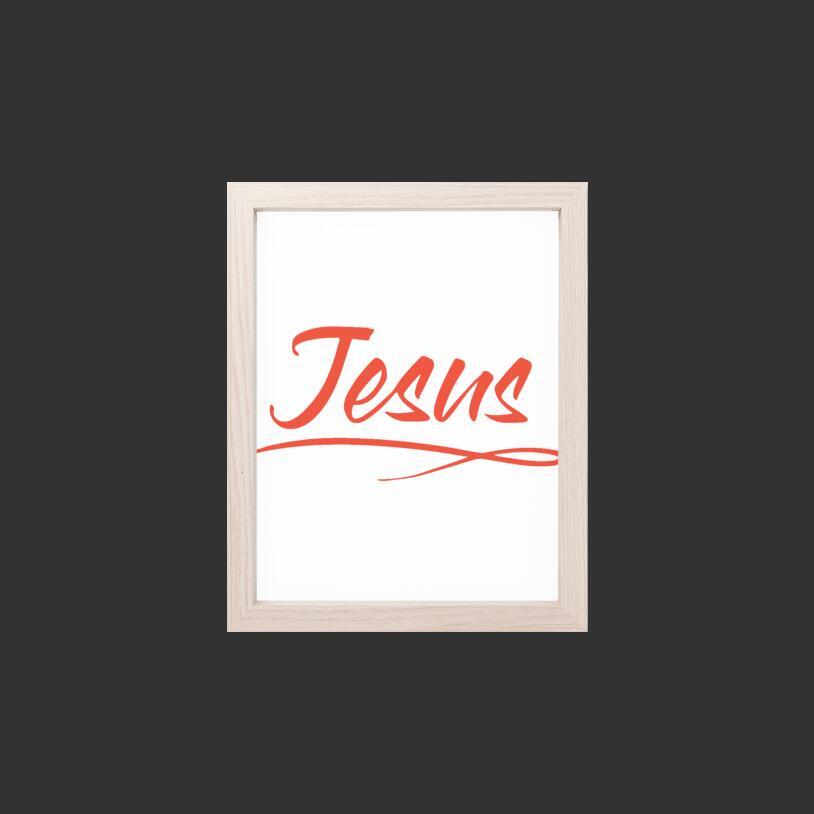 Print 8 x 10 Orange - Jesus