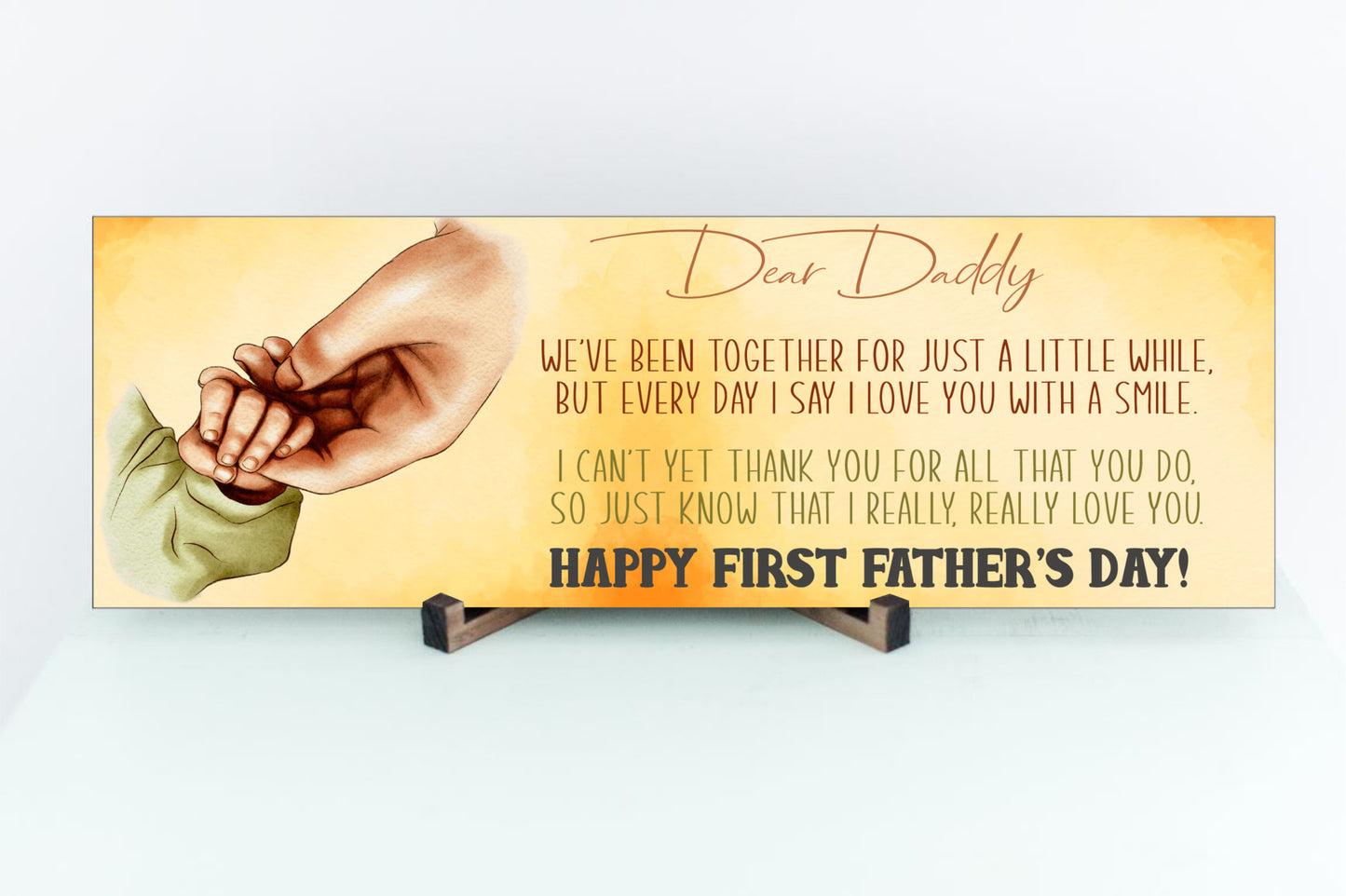 First Father's Day Father's Day Sign