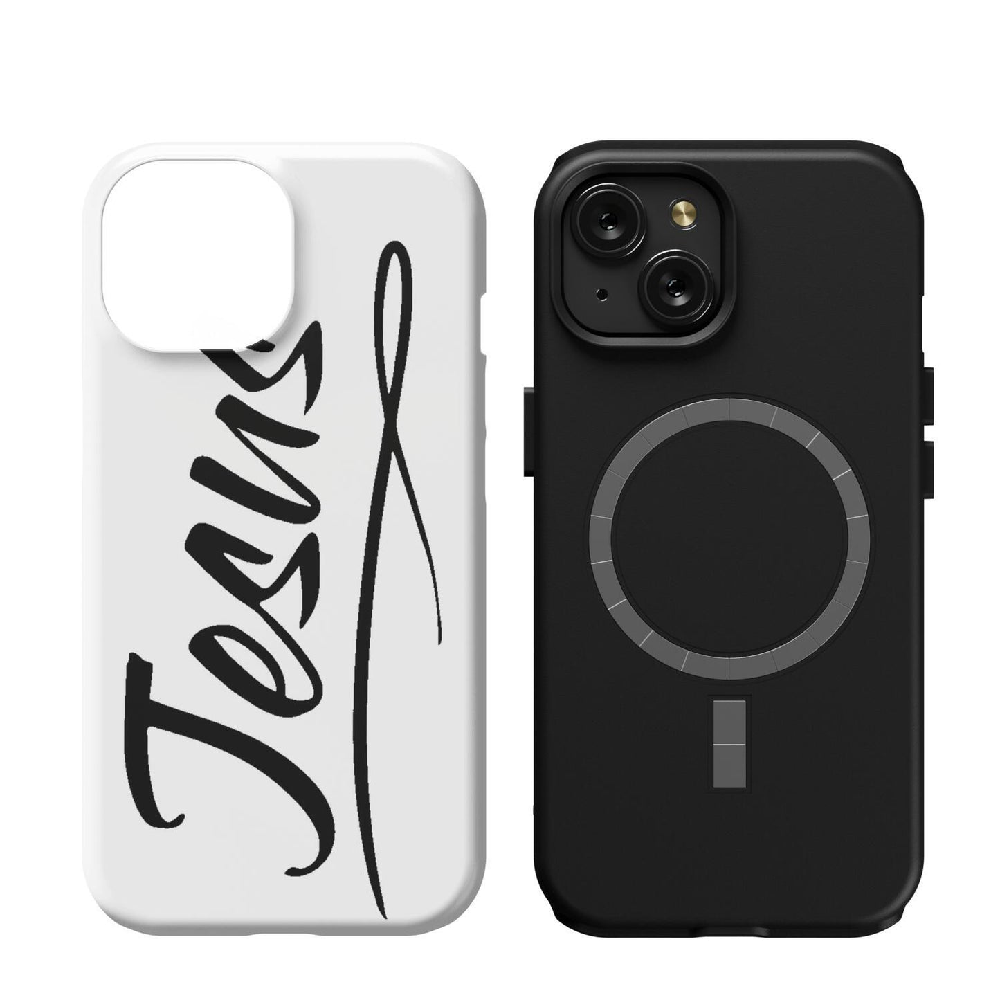 iPhone 15 MagSafe Case Black - Jesus