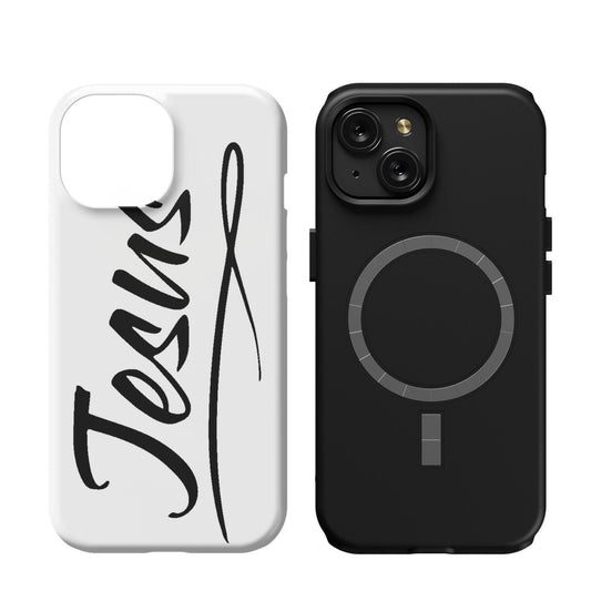 iPhone 15 MagSafe Case Black - Jesus