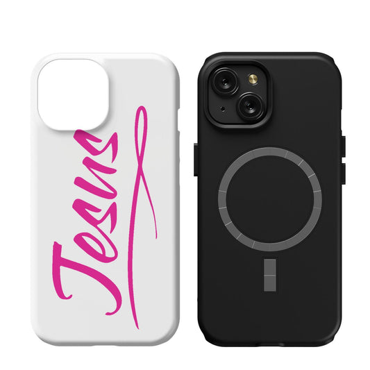 iPhone 15 MagSafe Case Pink - Jesus