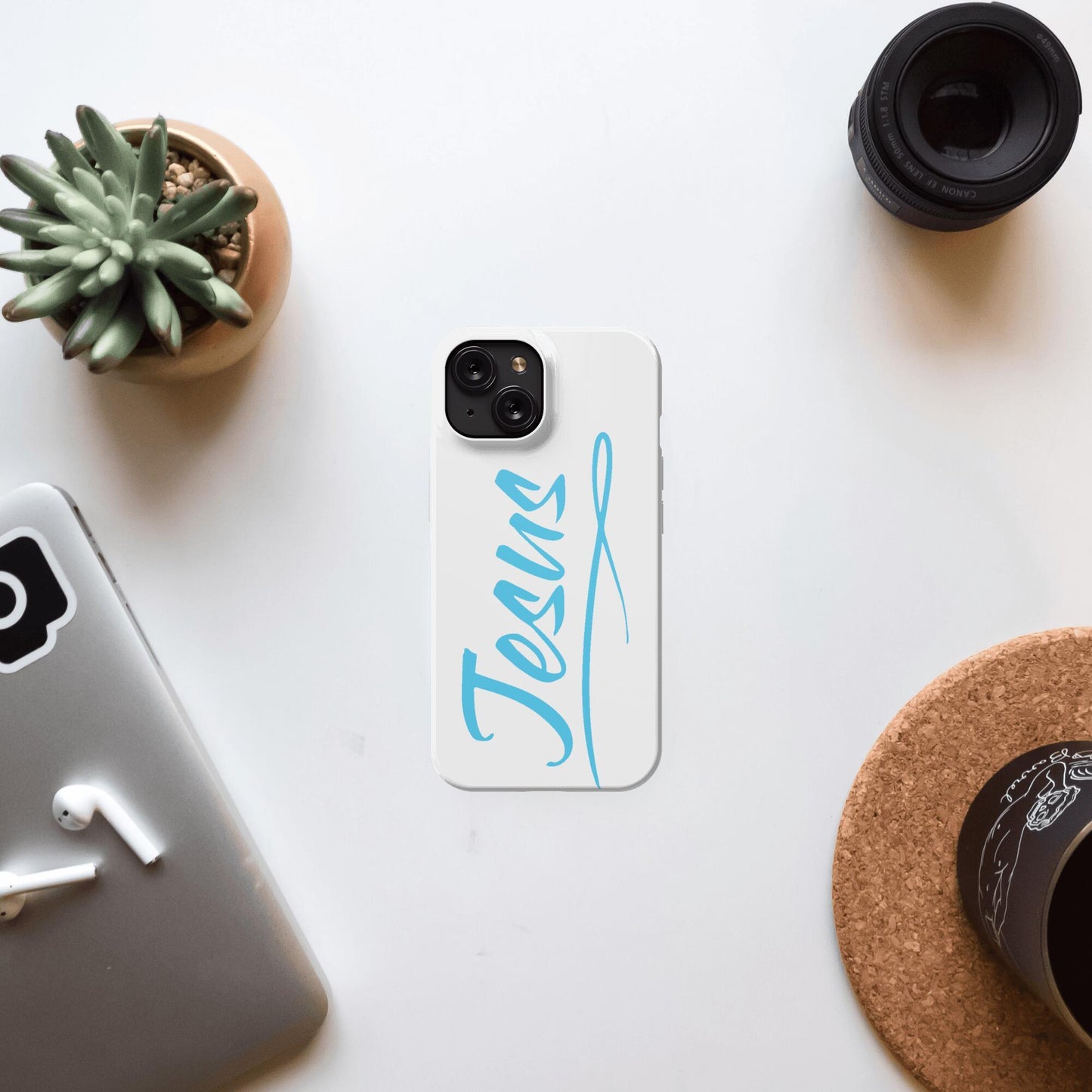 iPhone 15 MagSafe Case Sky Blue - Jesus