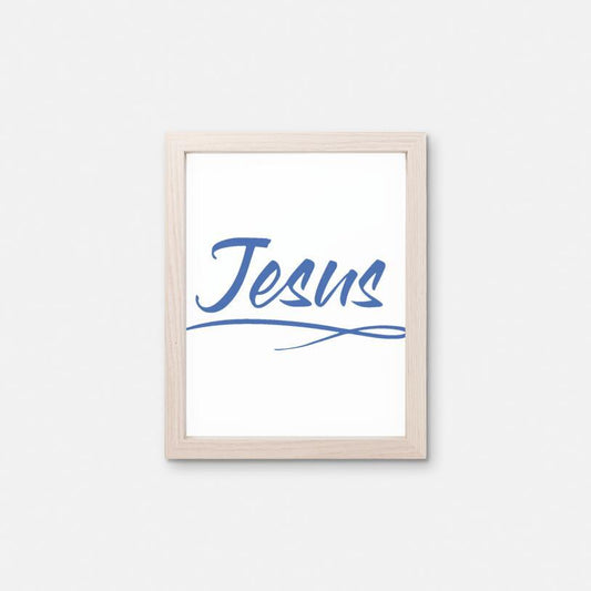 Print 8 x 10 Blue- Jesus