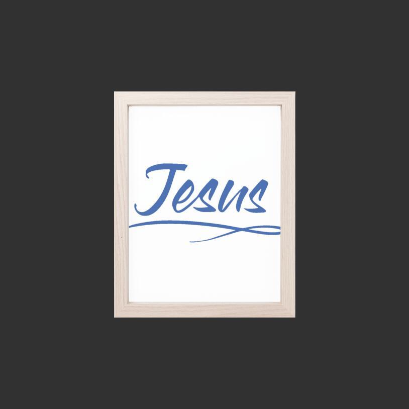 Print 8 x 10 Blue- Jesus