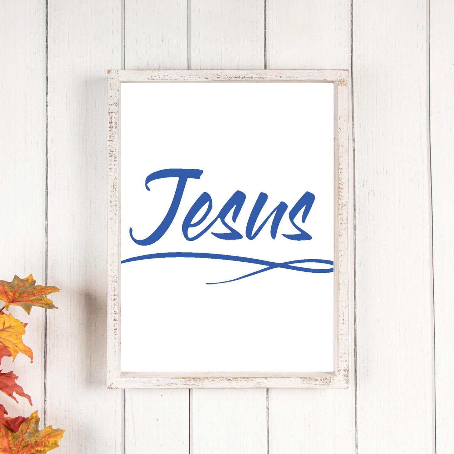 Print 8 x 10 Blue- Jesus