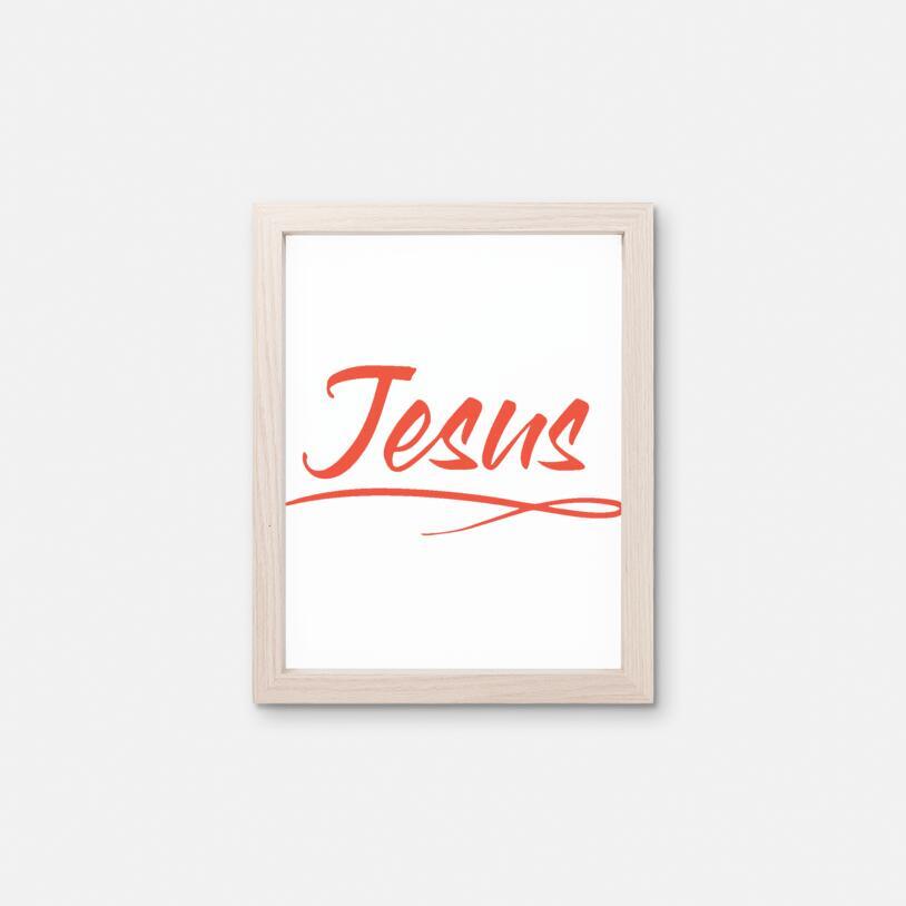 Print 8 x 10 Orange - Jesus