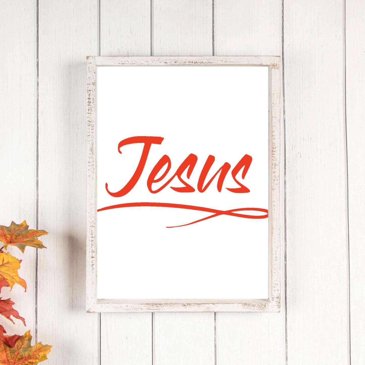 Print 8 x 10 Orange - Jesus