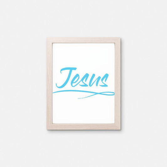 Print 8 x 10 Sky Blue - Jesus