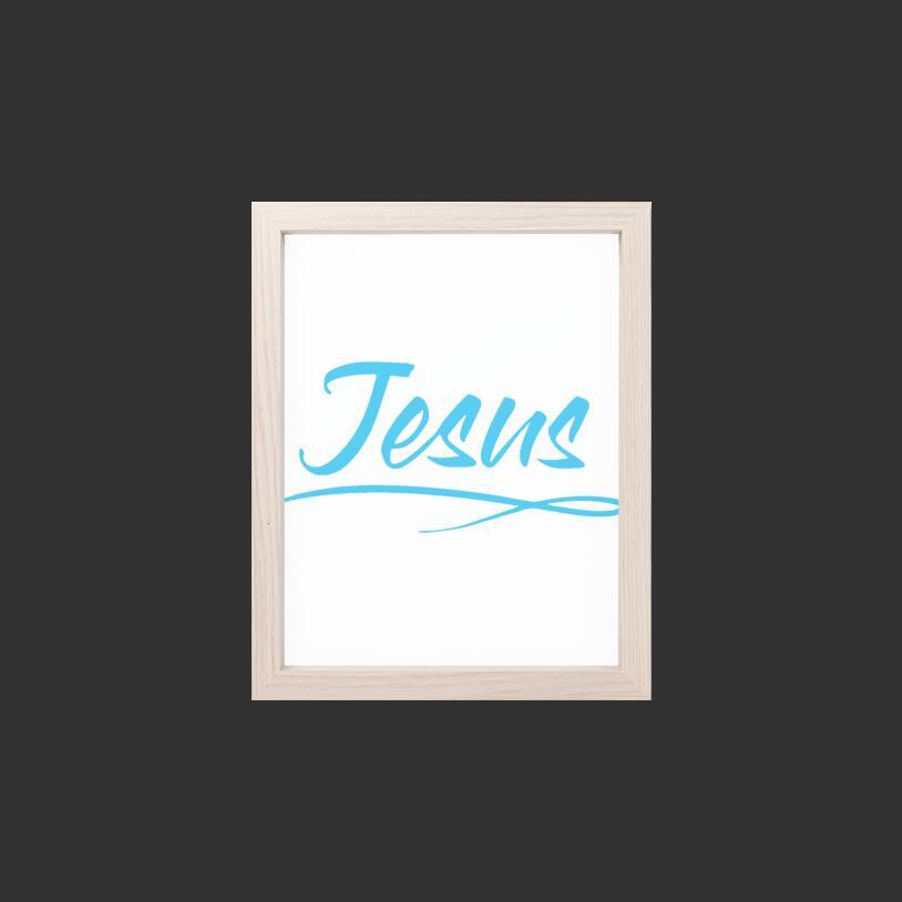 Print 8 x 10 Sky Blue - Jesus
