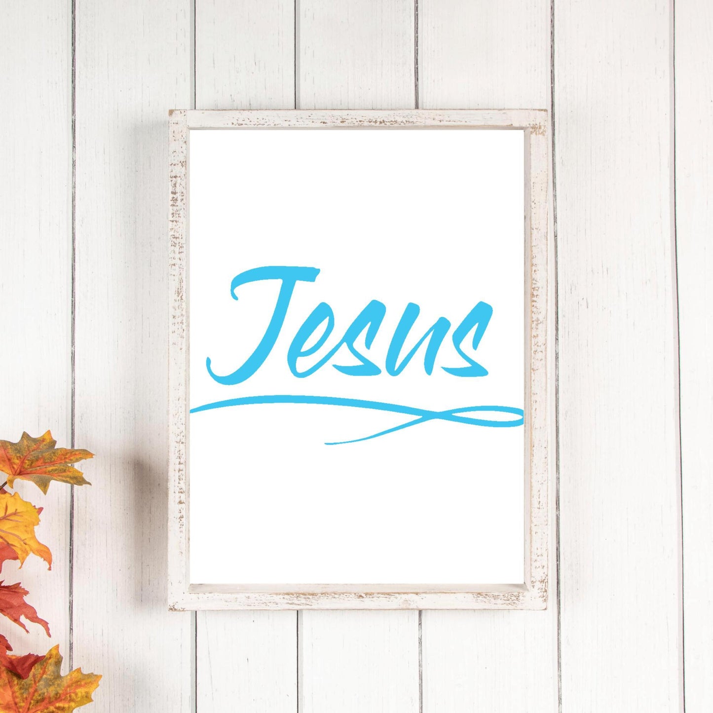 Print 8 x 10 Sky Blue - Jesus