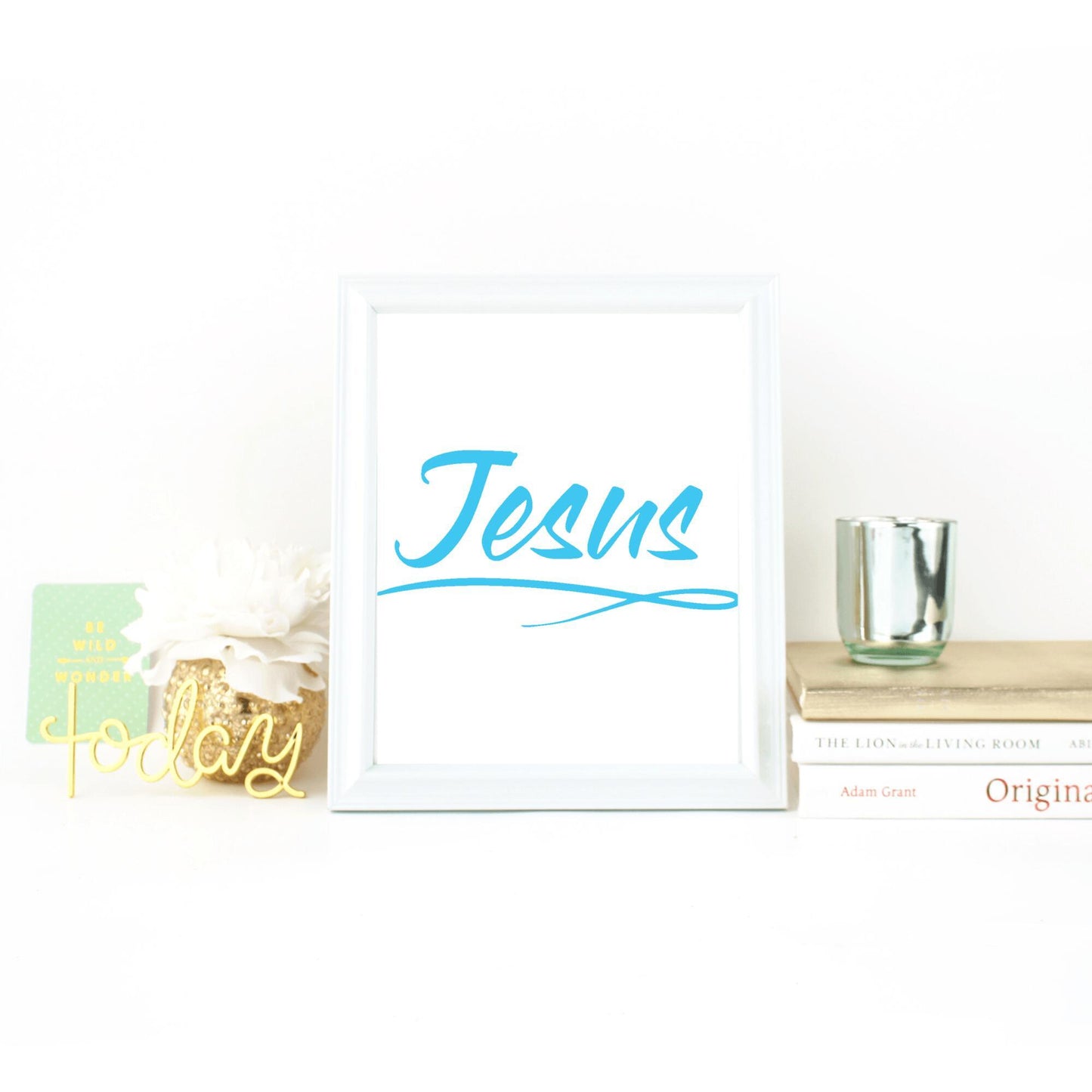 Print 8 x 10 Sky Blue - Jesus
