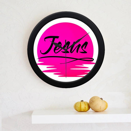 Wall Clock Pink - Jesus