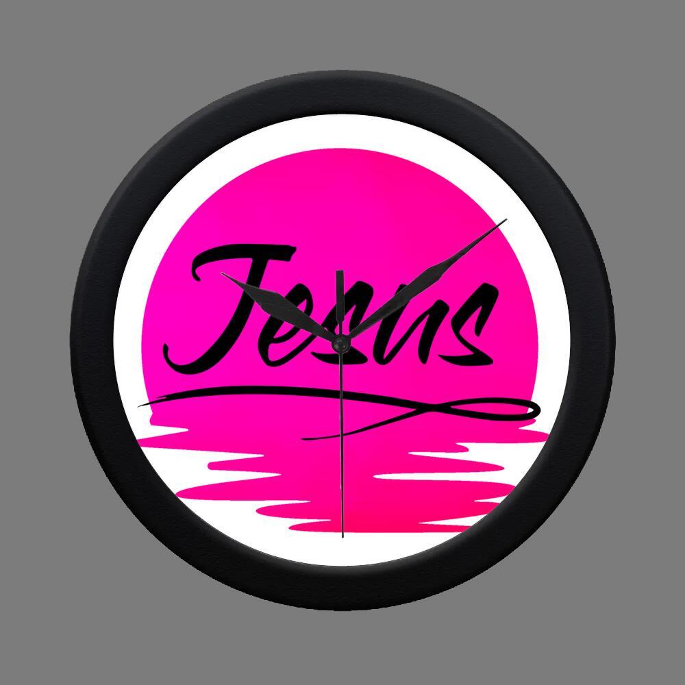 Wall Clock Pink - Jesus