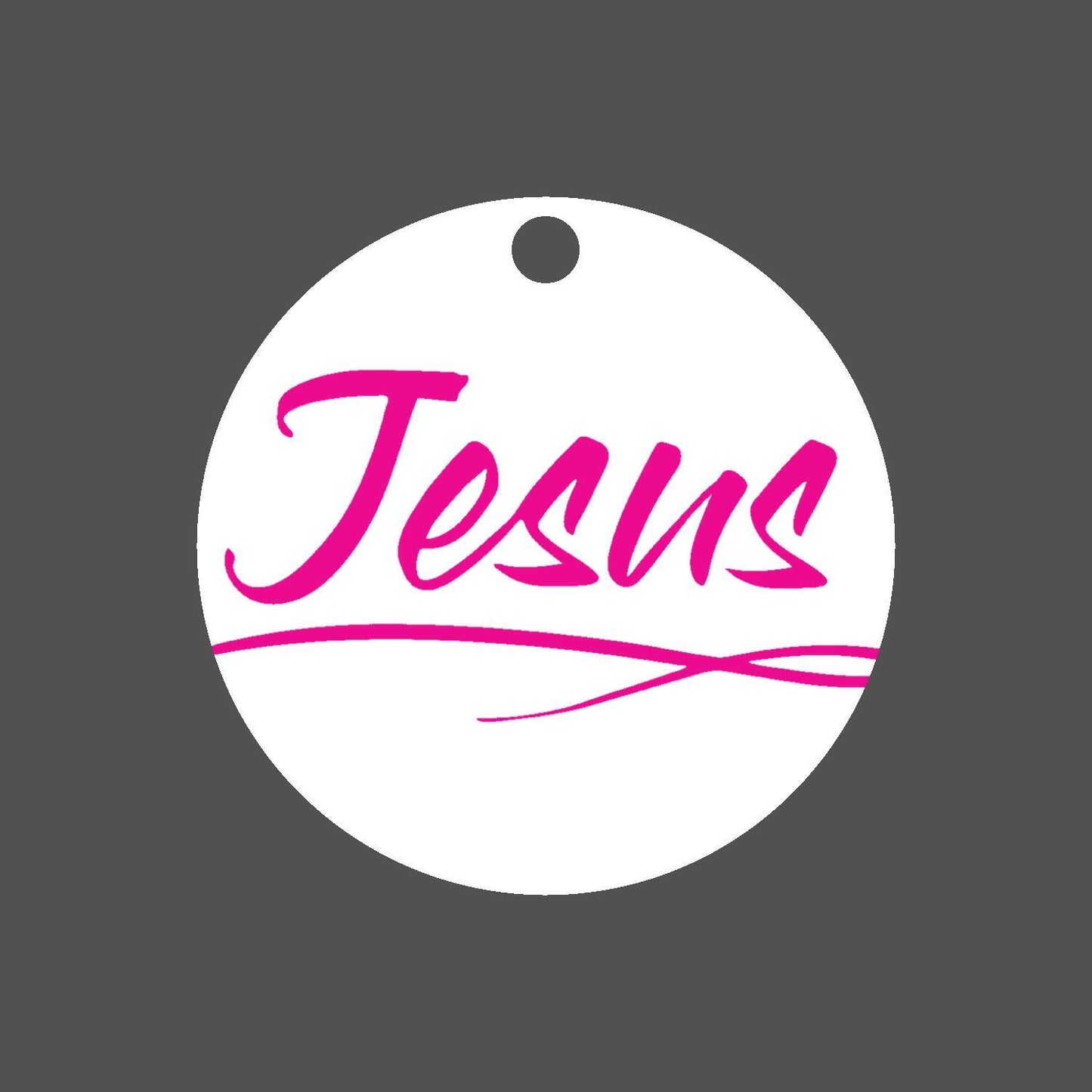 Car Ornament Pink - Jesus