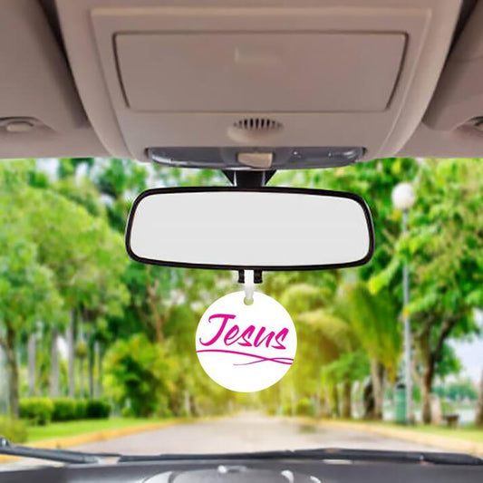 Car Ornament Pink - Jesus