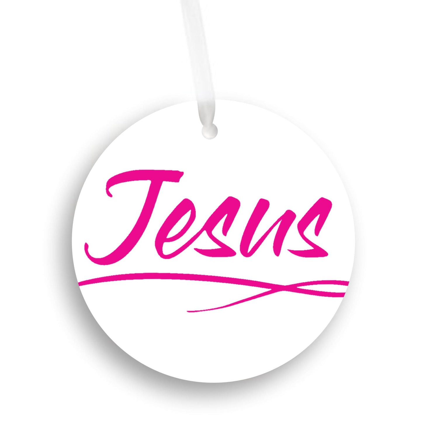 Car Ornament Pink - Jesus