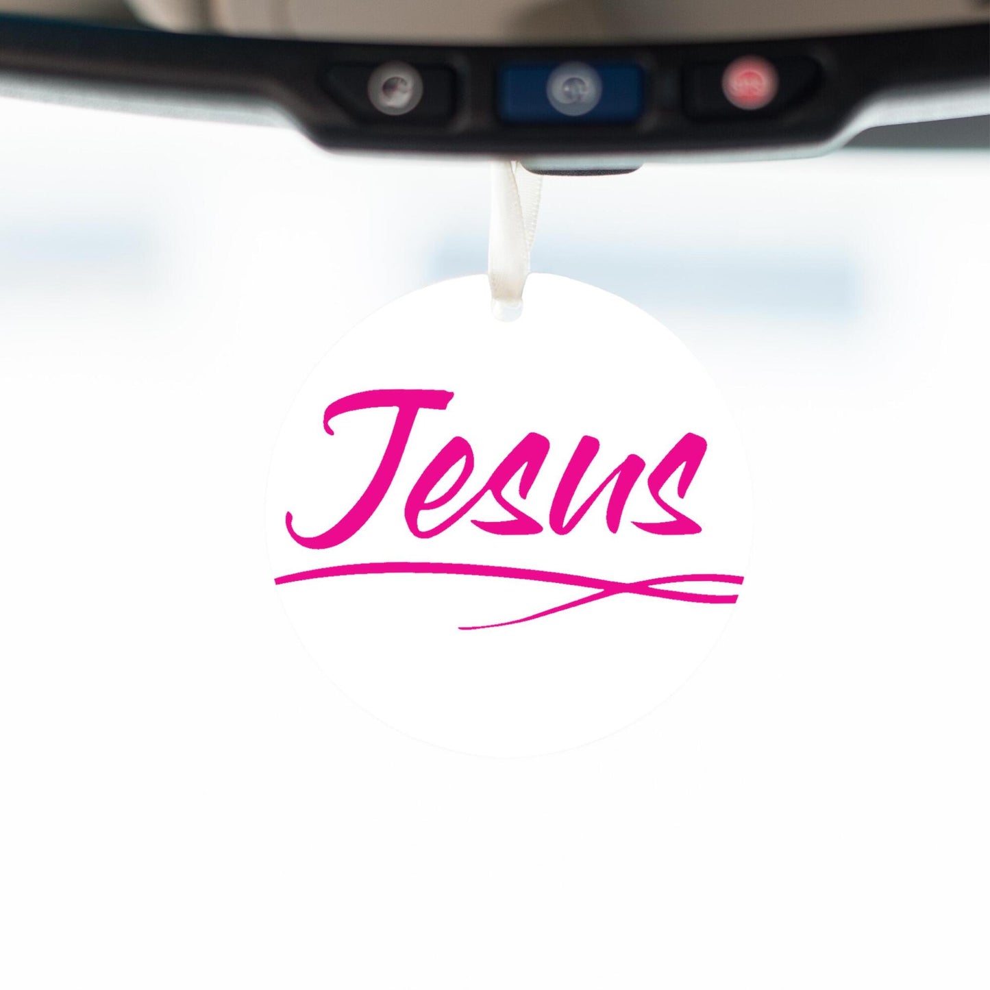Car Ornament Pink - Jesus