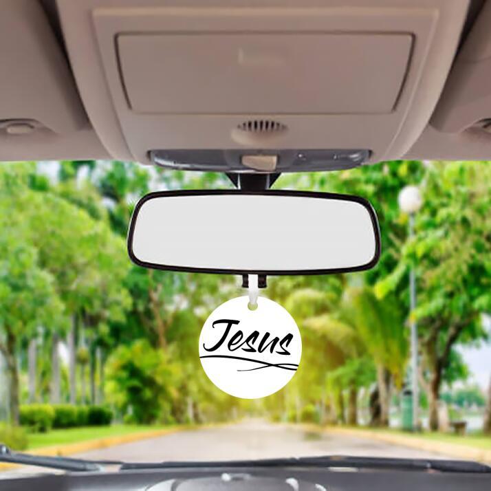 Car Ornament Black - Jesus