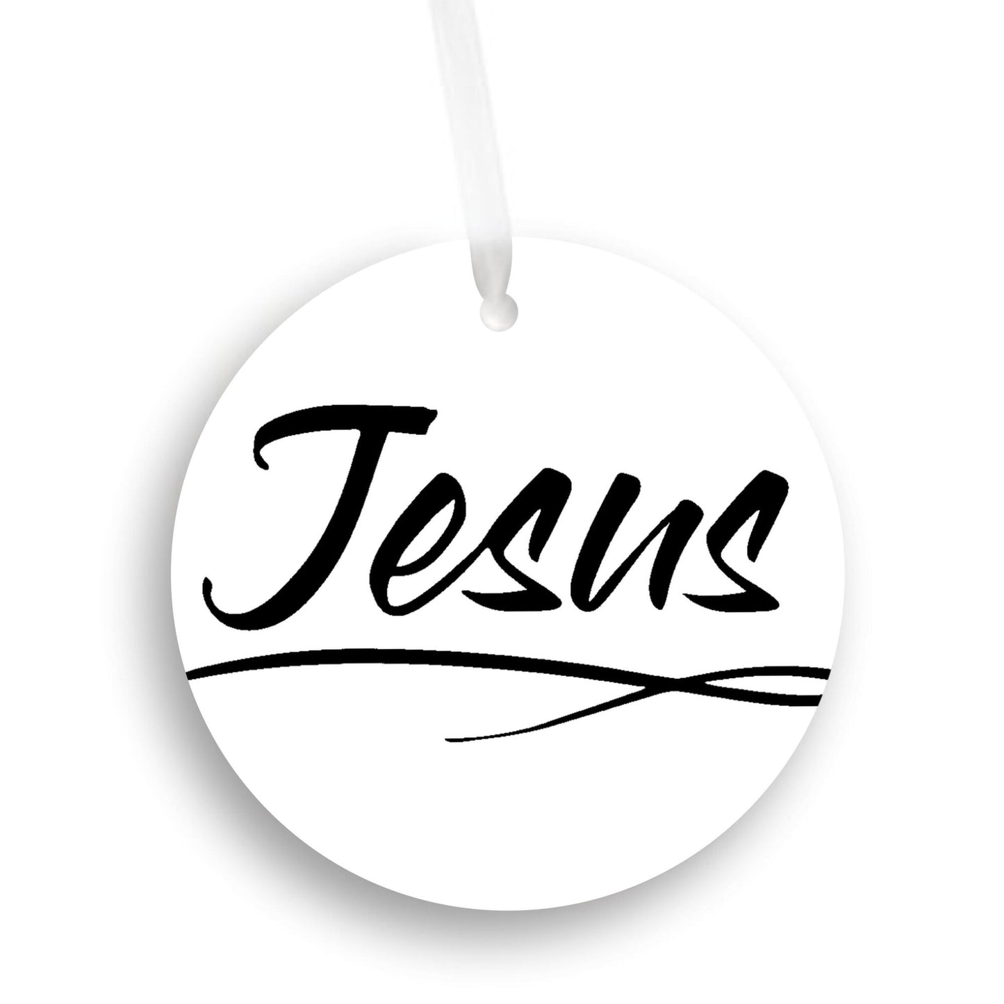 Car Ornament Black - Jesus