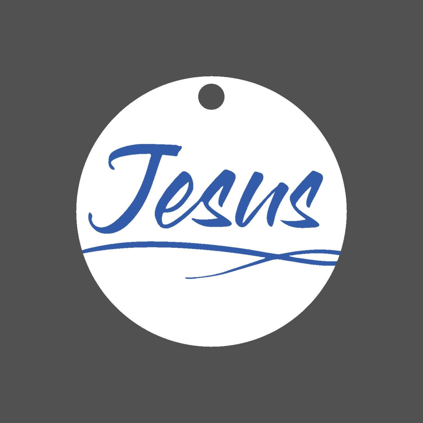 Car Ornament Blue - Jesus