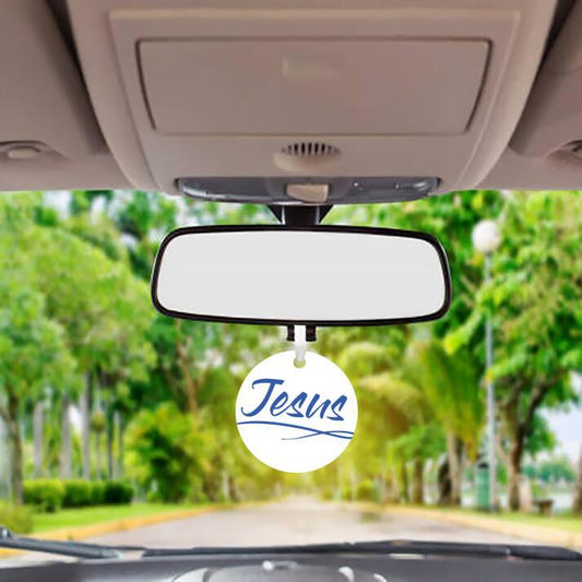 Car Ornament Blue - Jesus