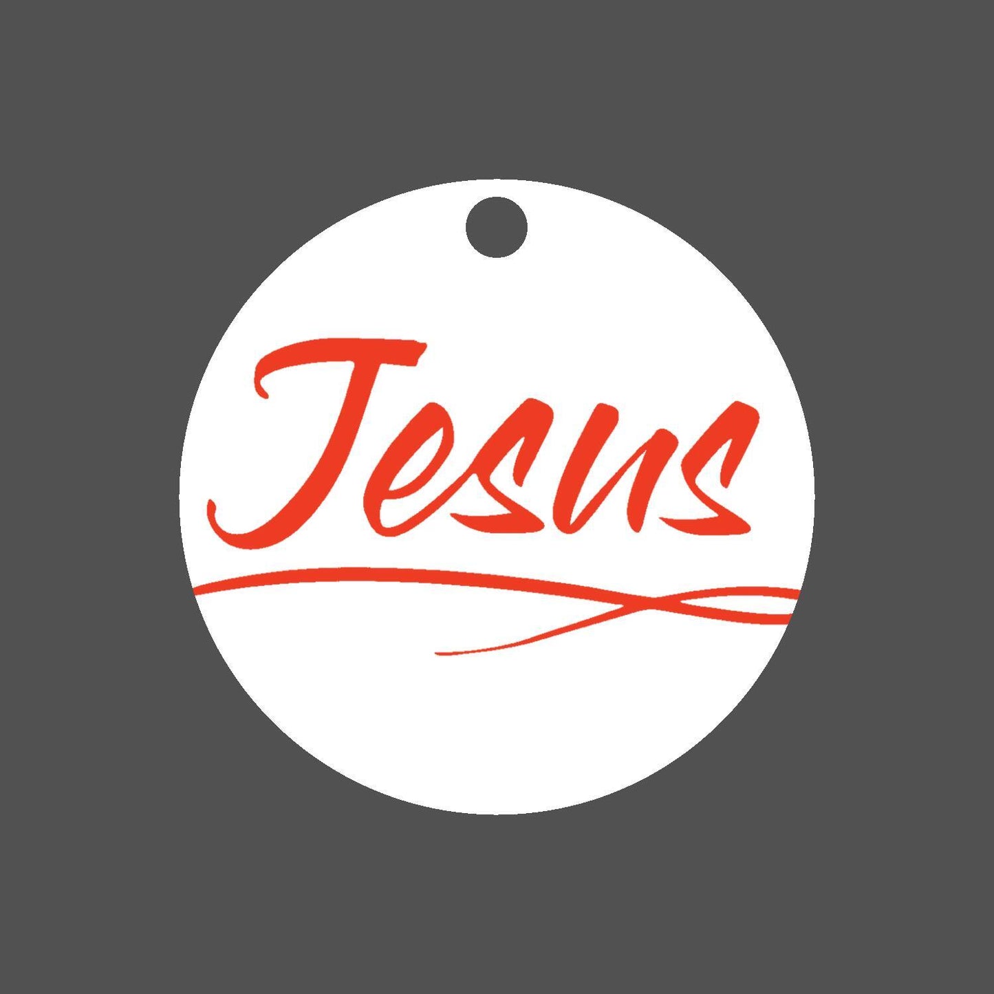Car Ornament Orange - Jesus