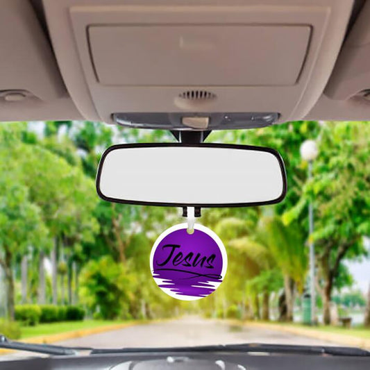 Car Ornament Purple - Jesus