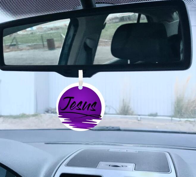 Car Ornament Purple - Jesus