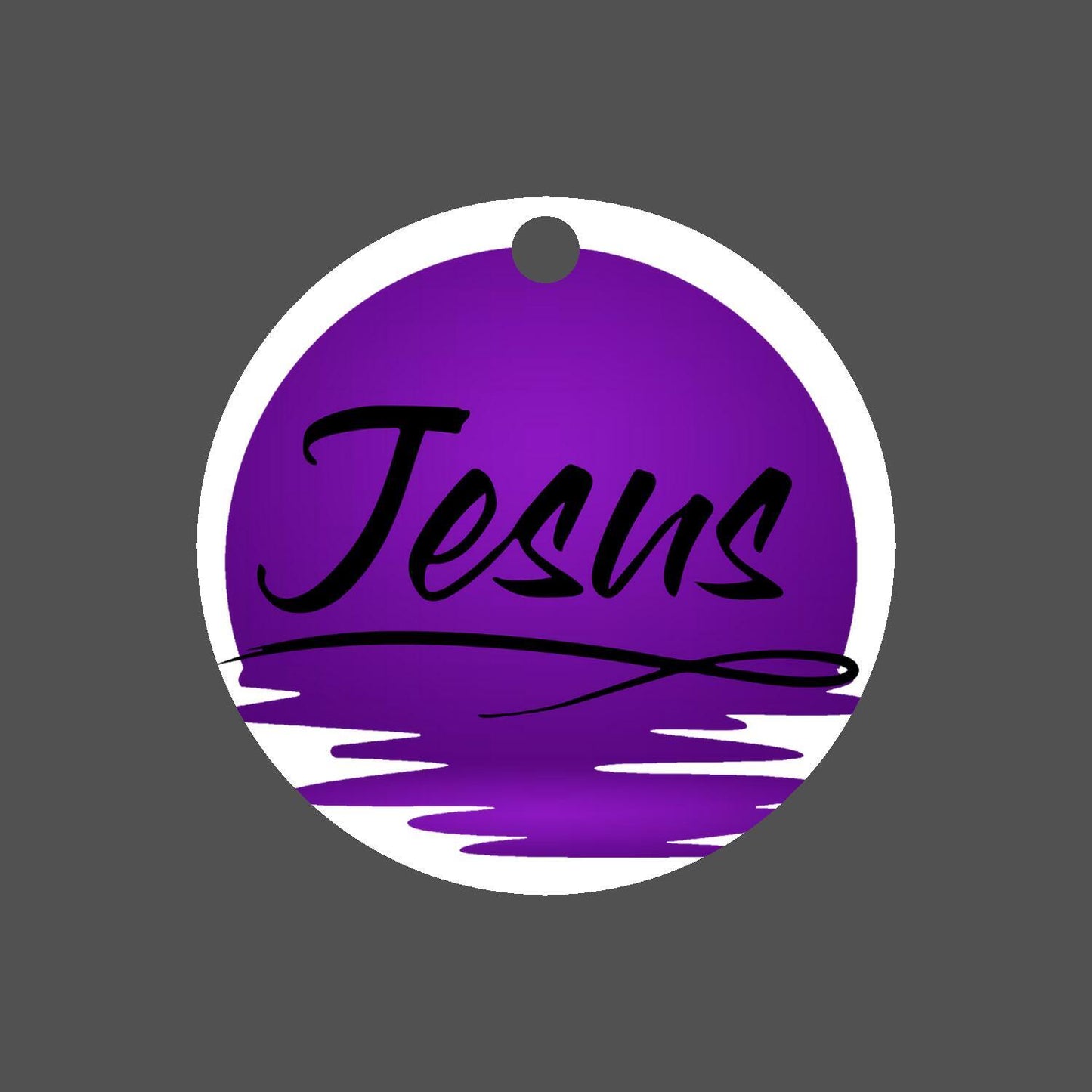 Car Ornament Purple - Jesus