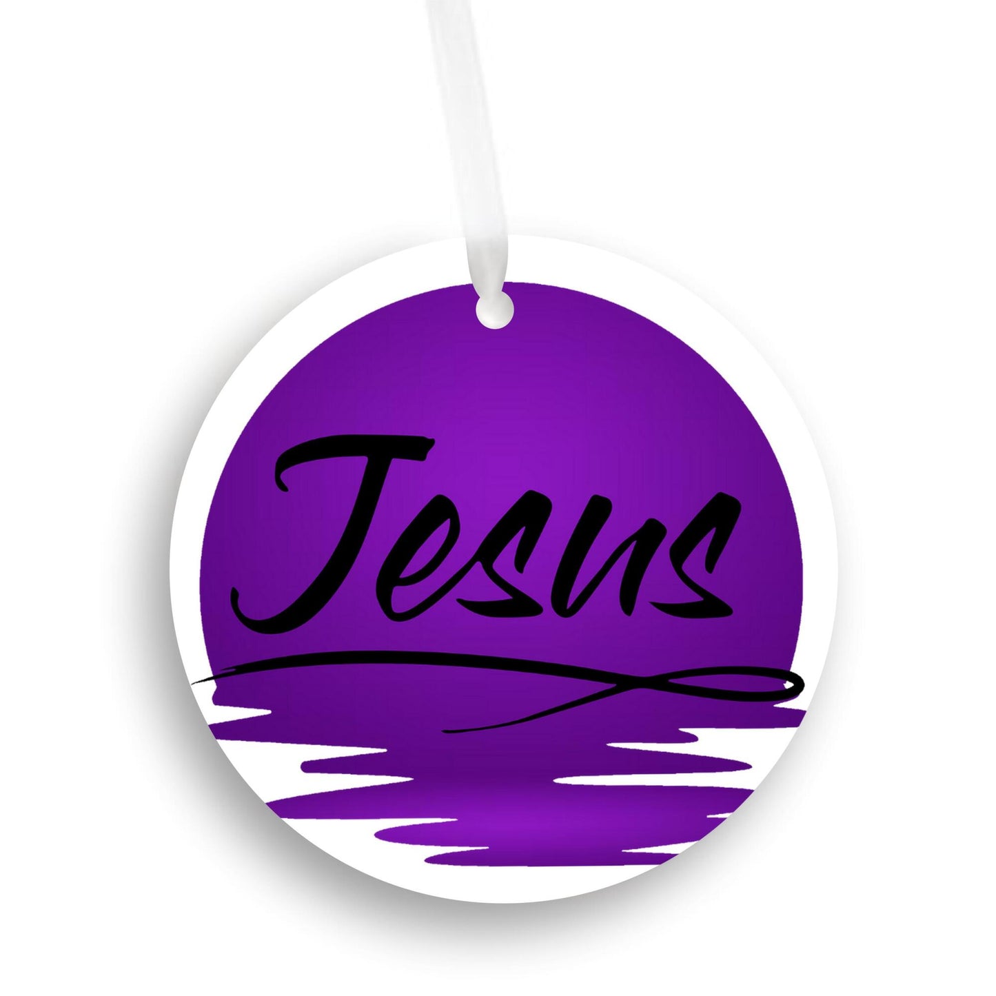 Car Ornament Purple - Jesus