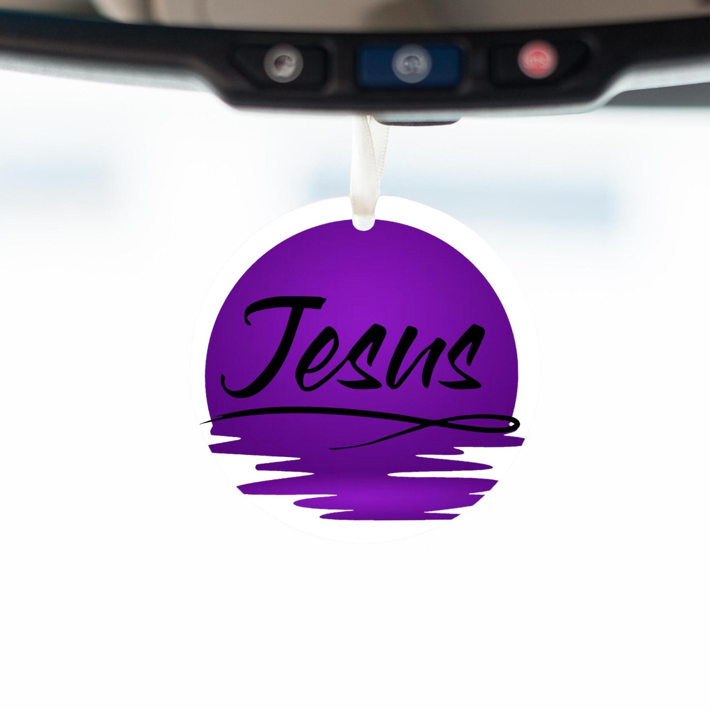 Car Ornament Purple - Jesus