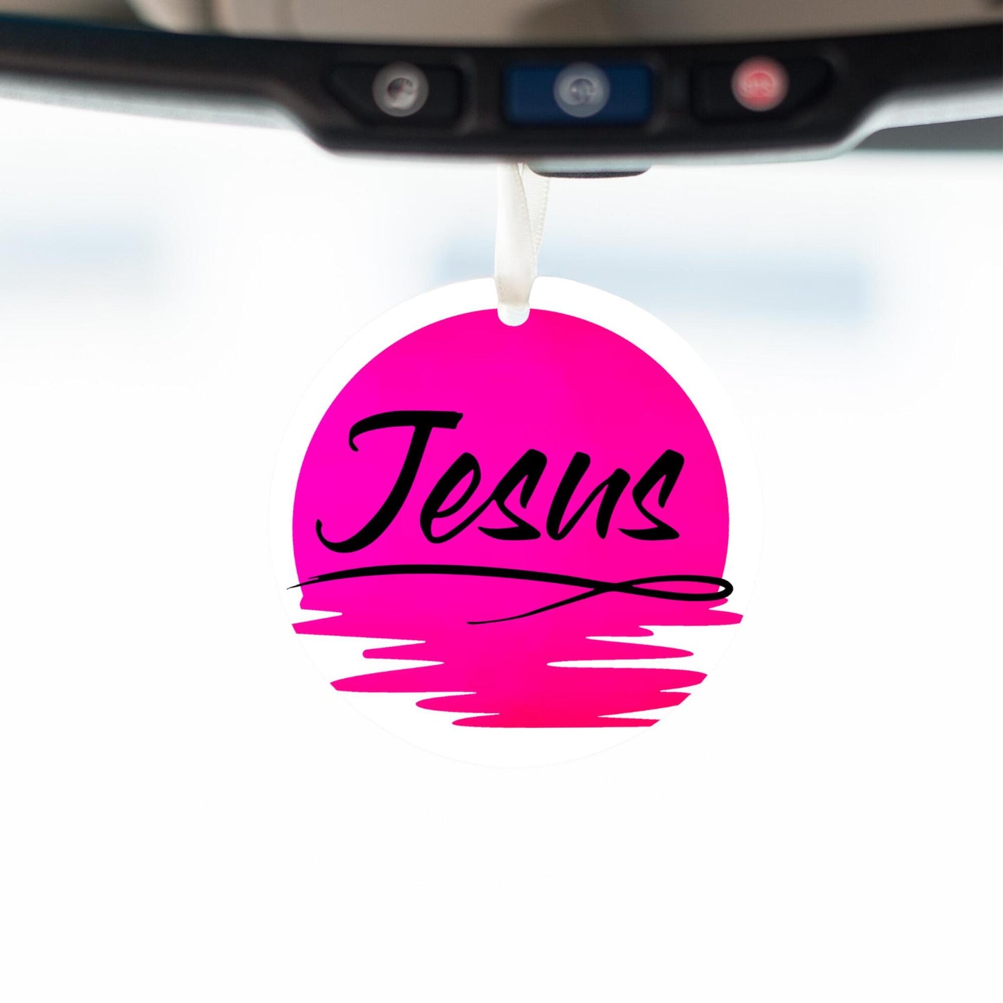 Car Ornament Pink - Jesus