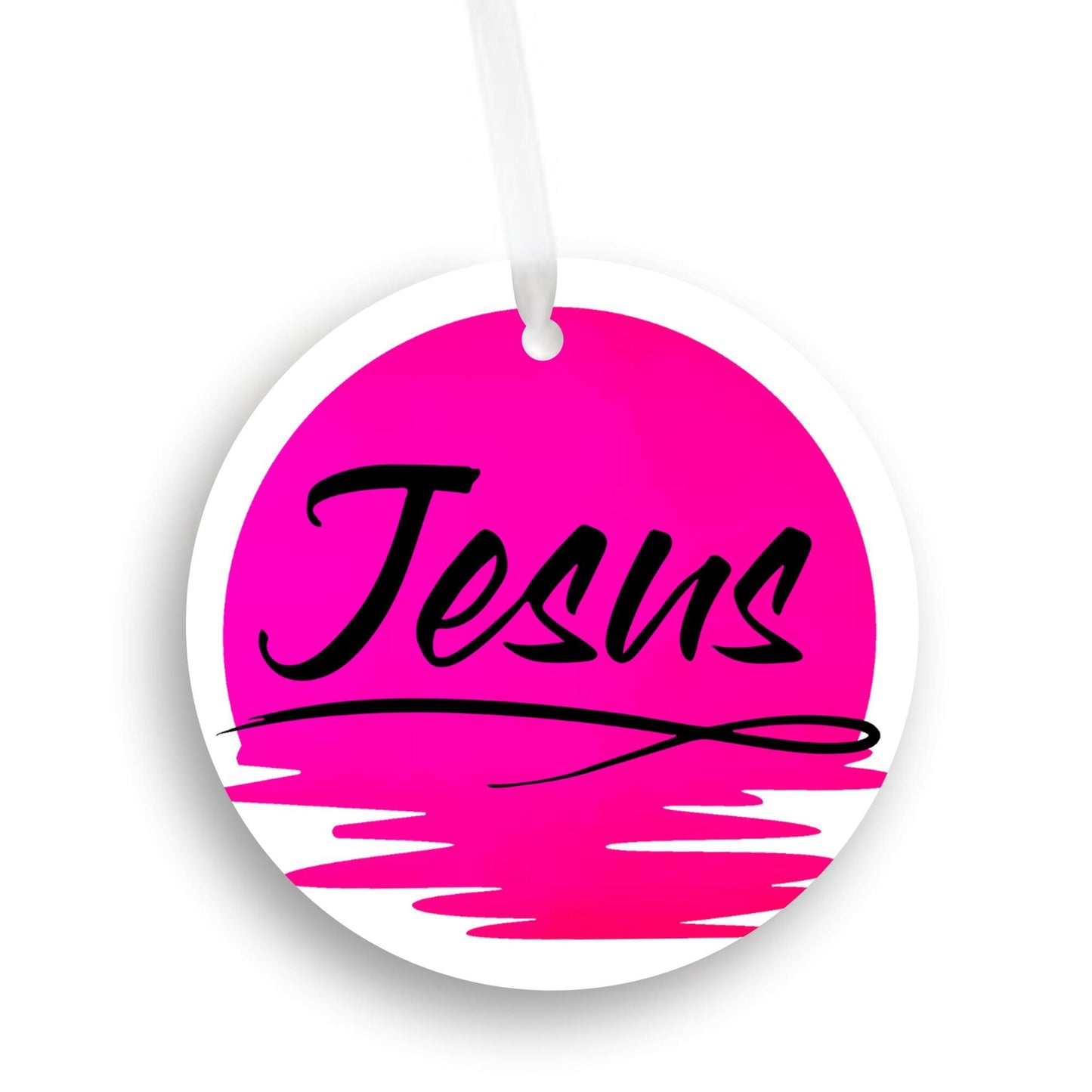 Car Ornament Pink - Jesus