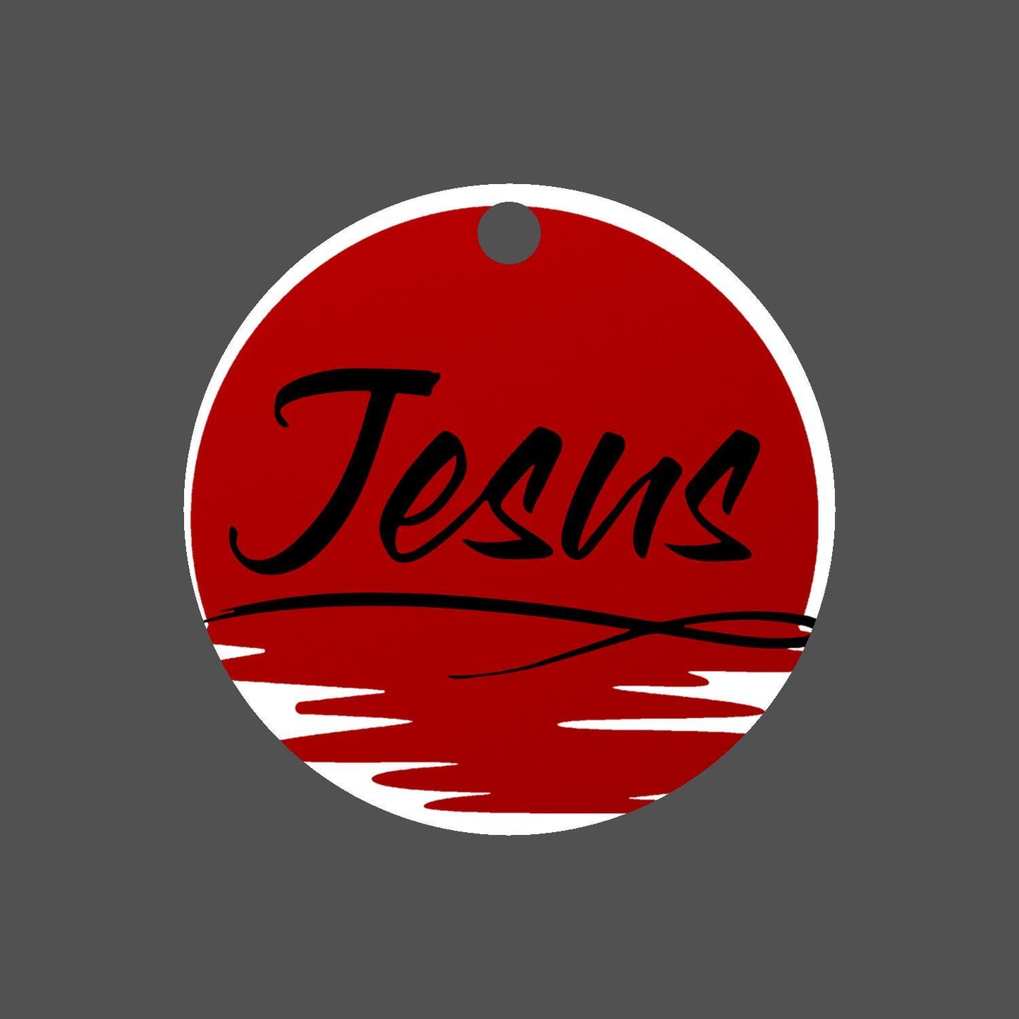Car Ornament Red - Jesus