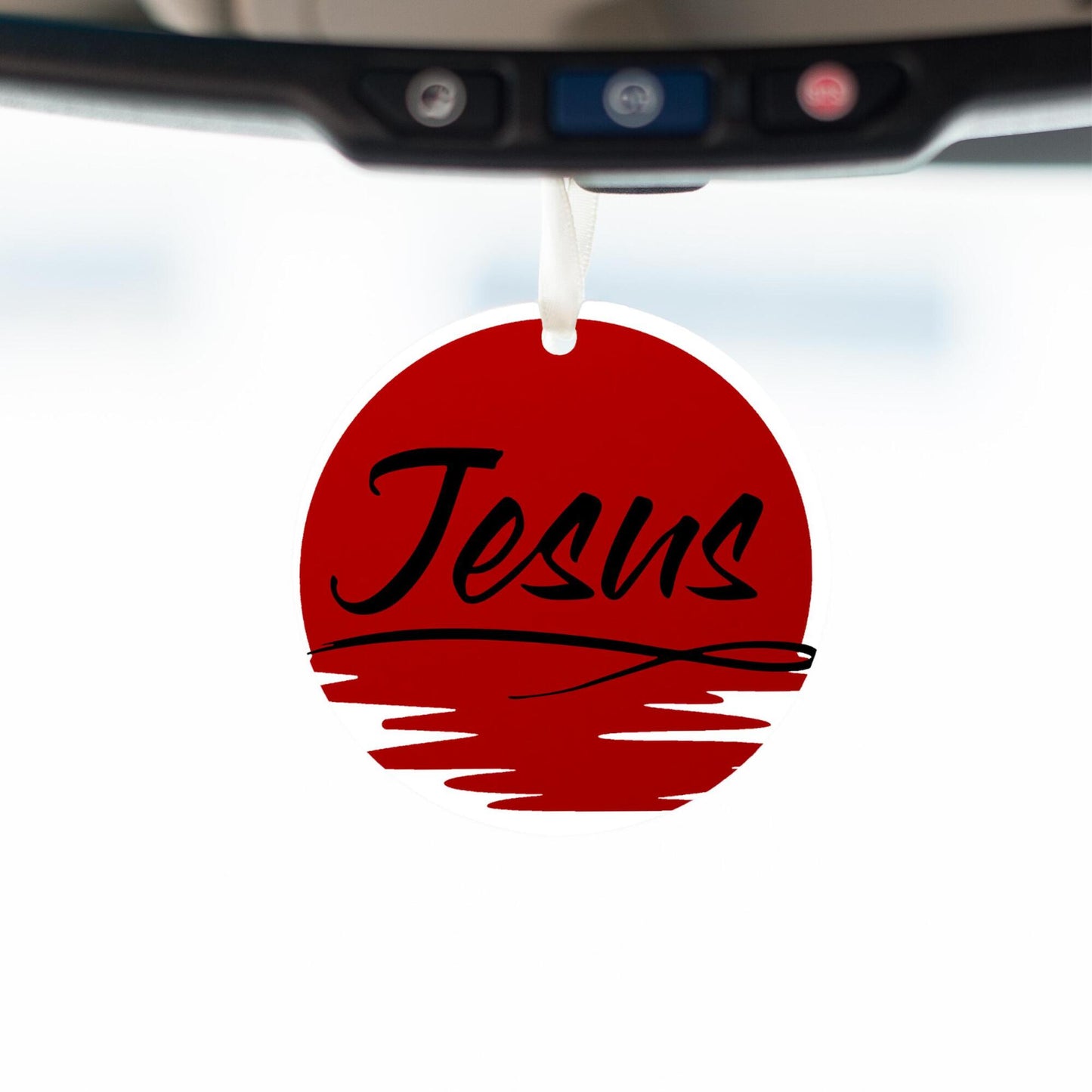 Car Ornament Red - Jesus