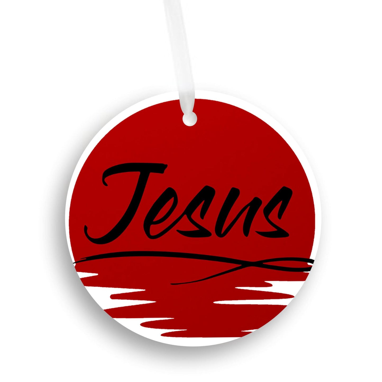 Car Ornament Red - Jesus