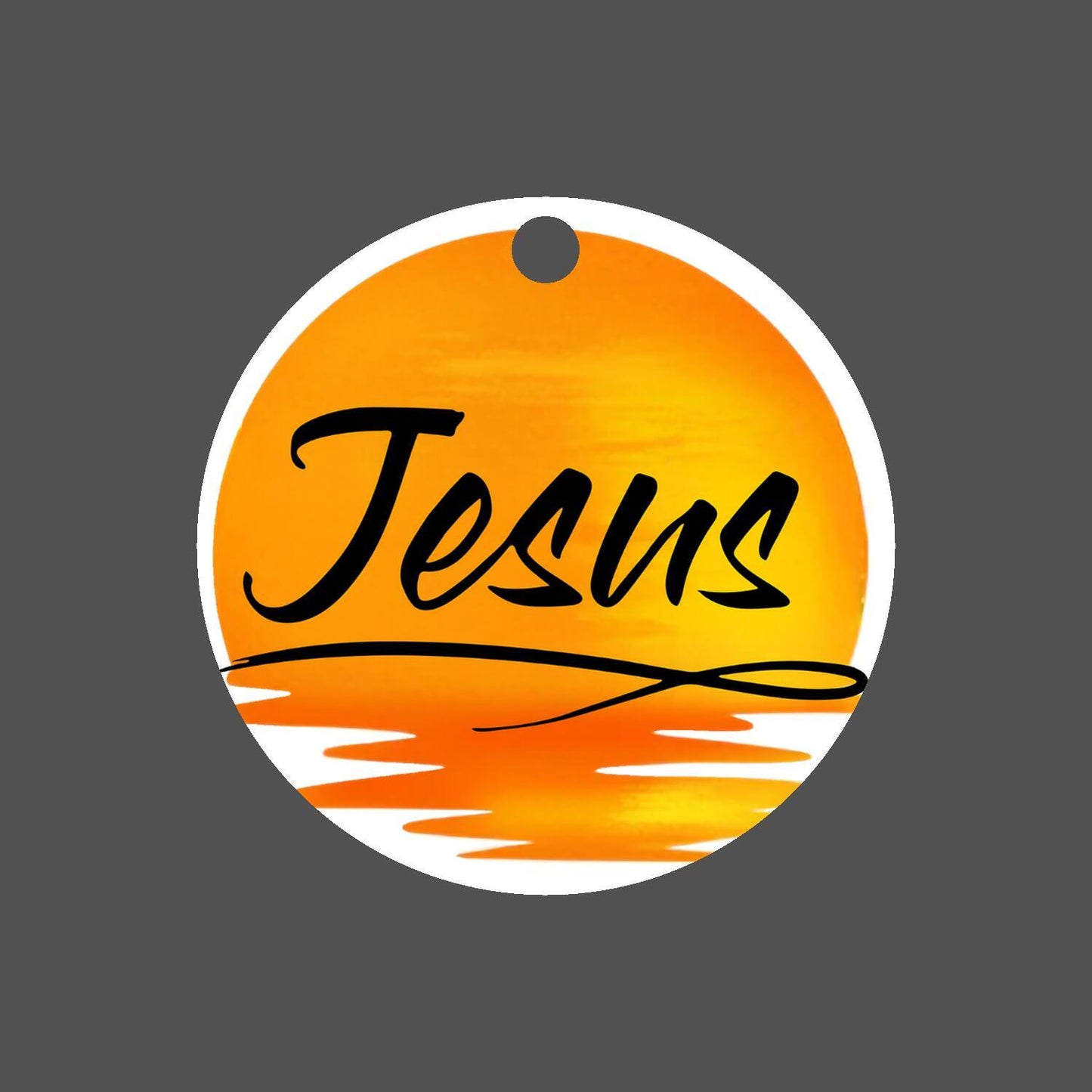 Car Ornament Yellow - Jesus