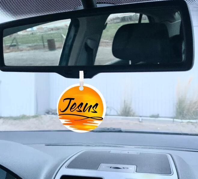 Car Ornament Yellow - Jesus