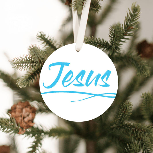 Christmas Ornament Pink - Jesus