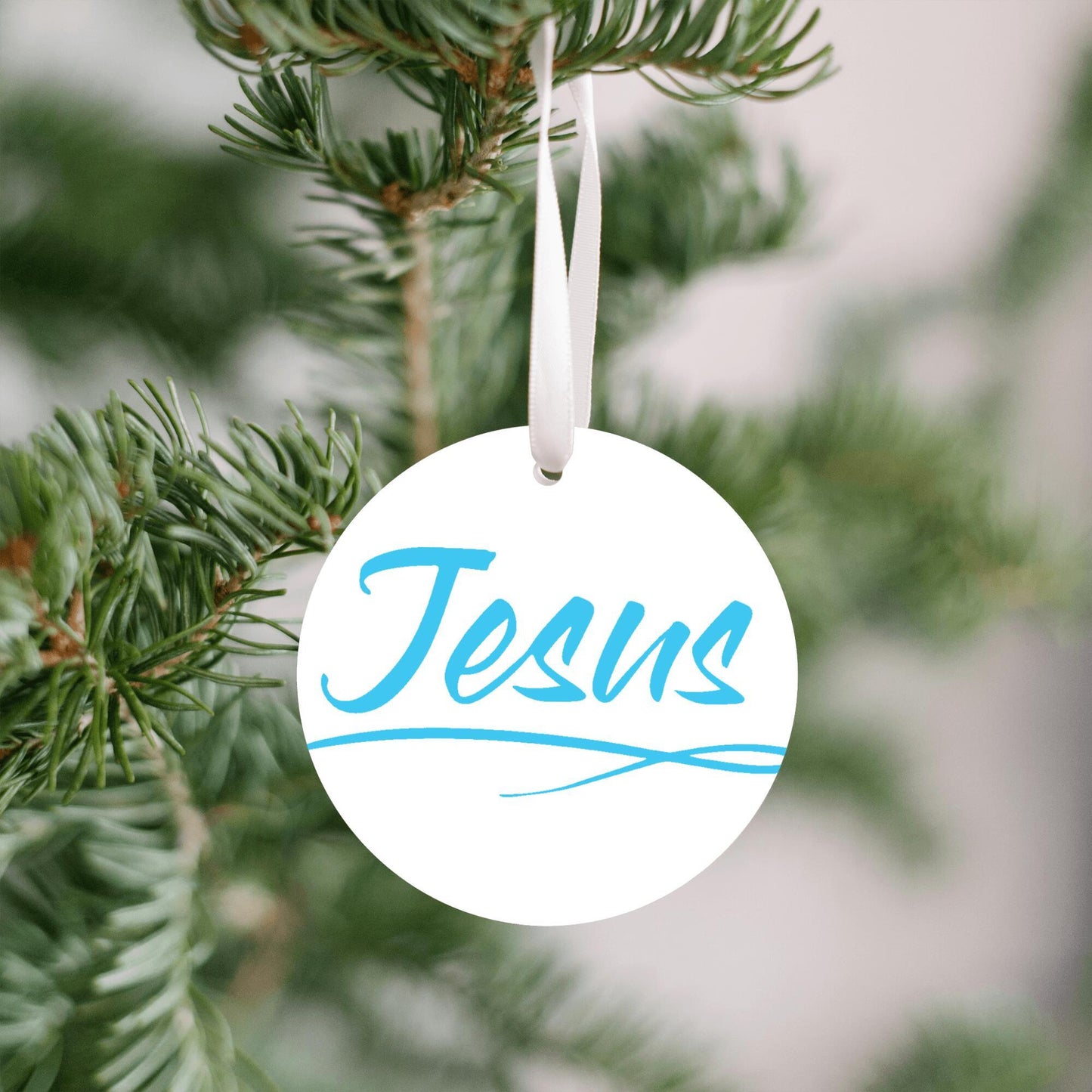 Christmas Ornament Pink - Jesus