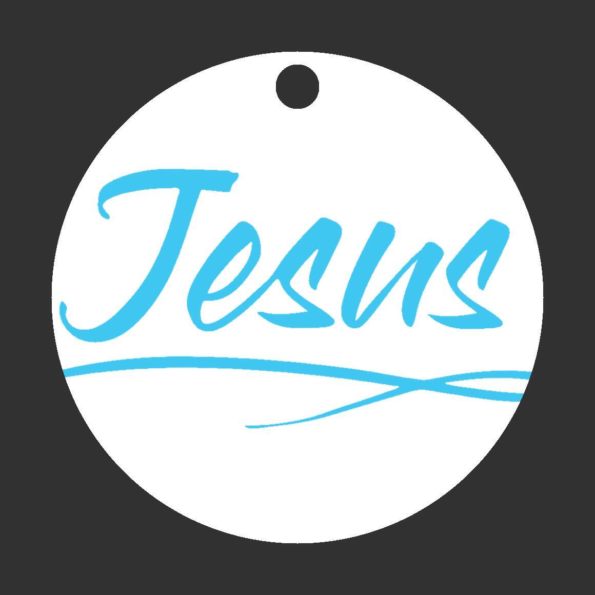 Christmas Ornament Pink - Jesus