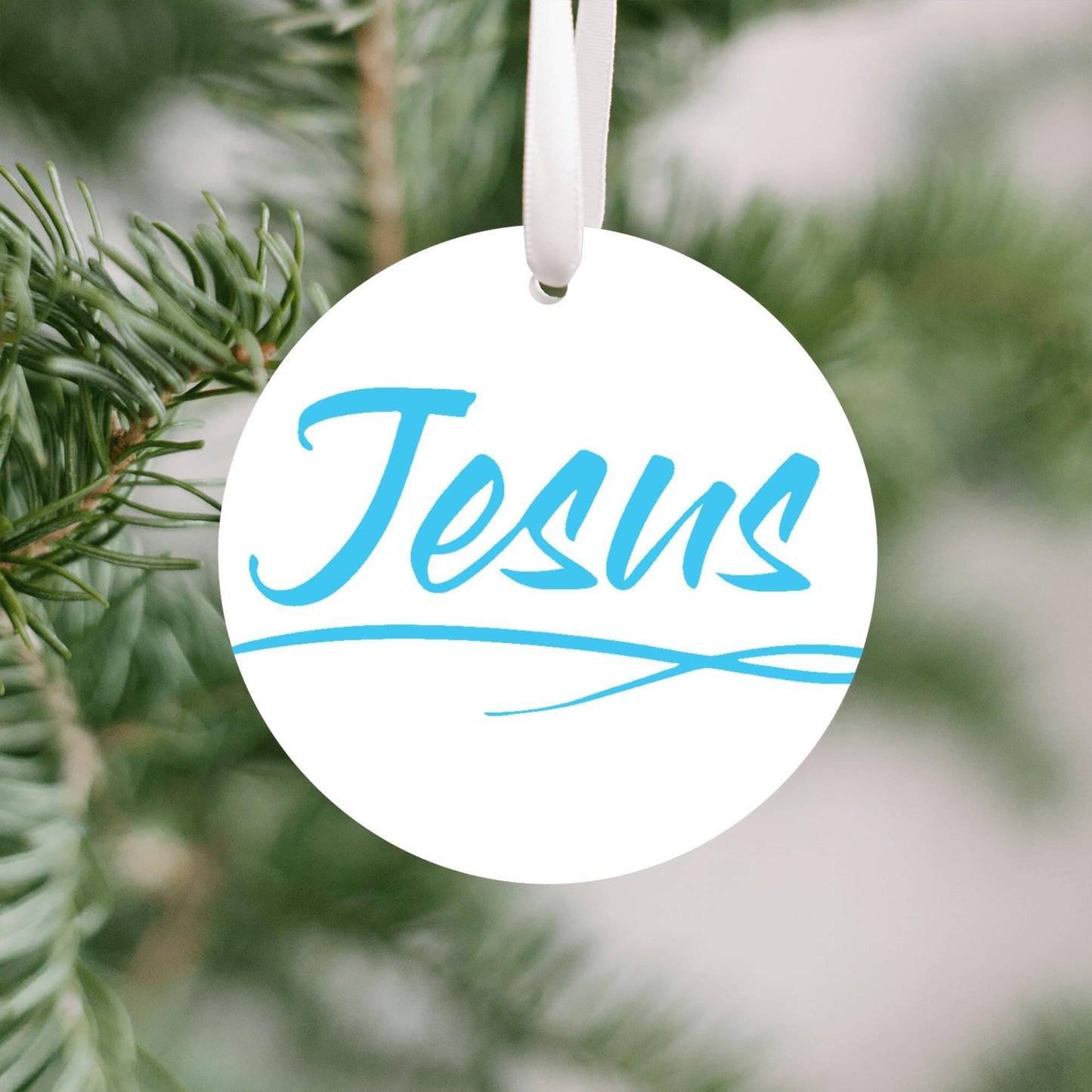 Christmas Ornament Pink - Jesus