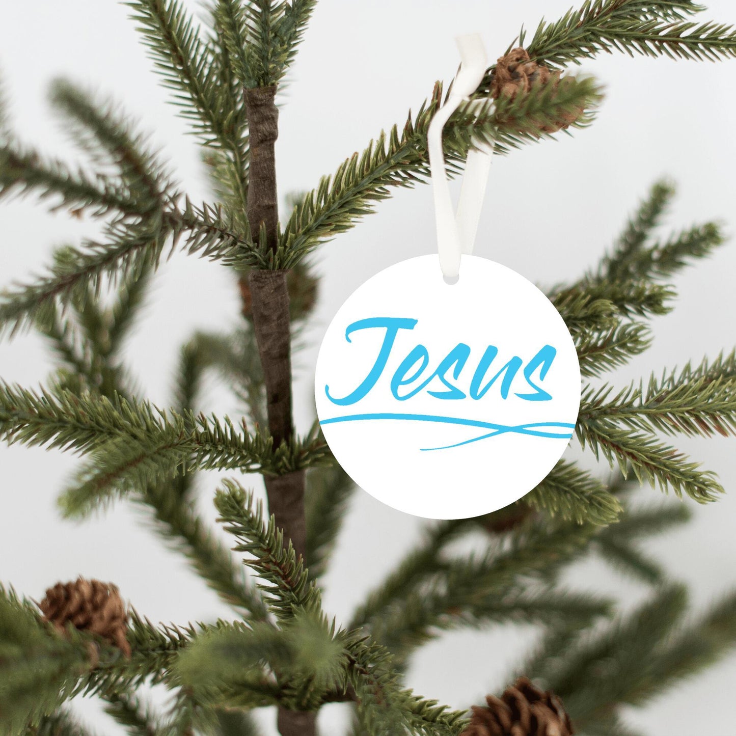 Christmas Ornament Pink - Jesus
