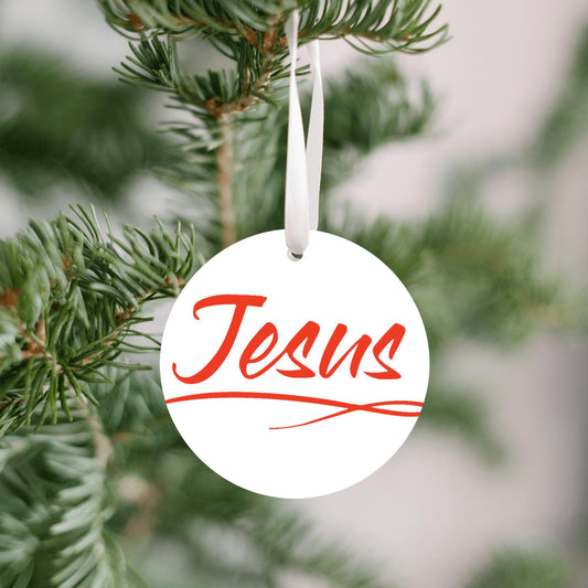 Christmas Ornament Orange - Jesus