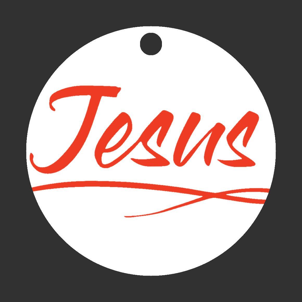 Christmas Ornament Orange - Jesus