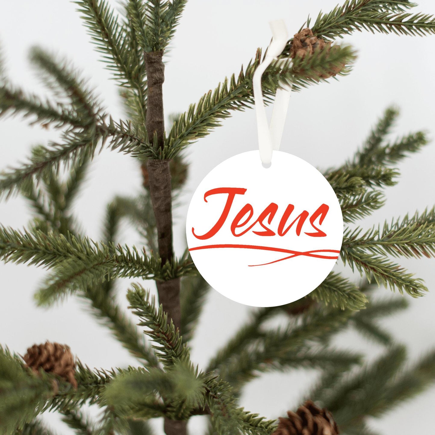 Christmas Ornament Orange - Jesus