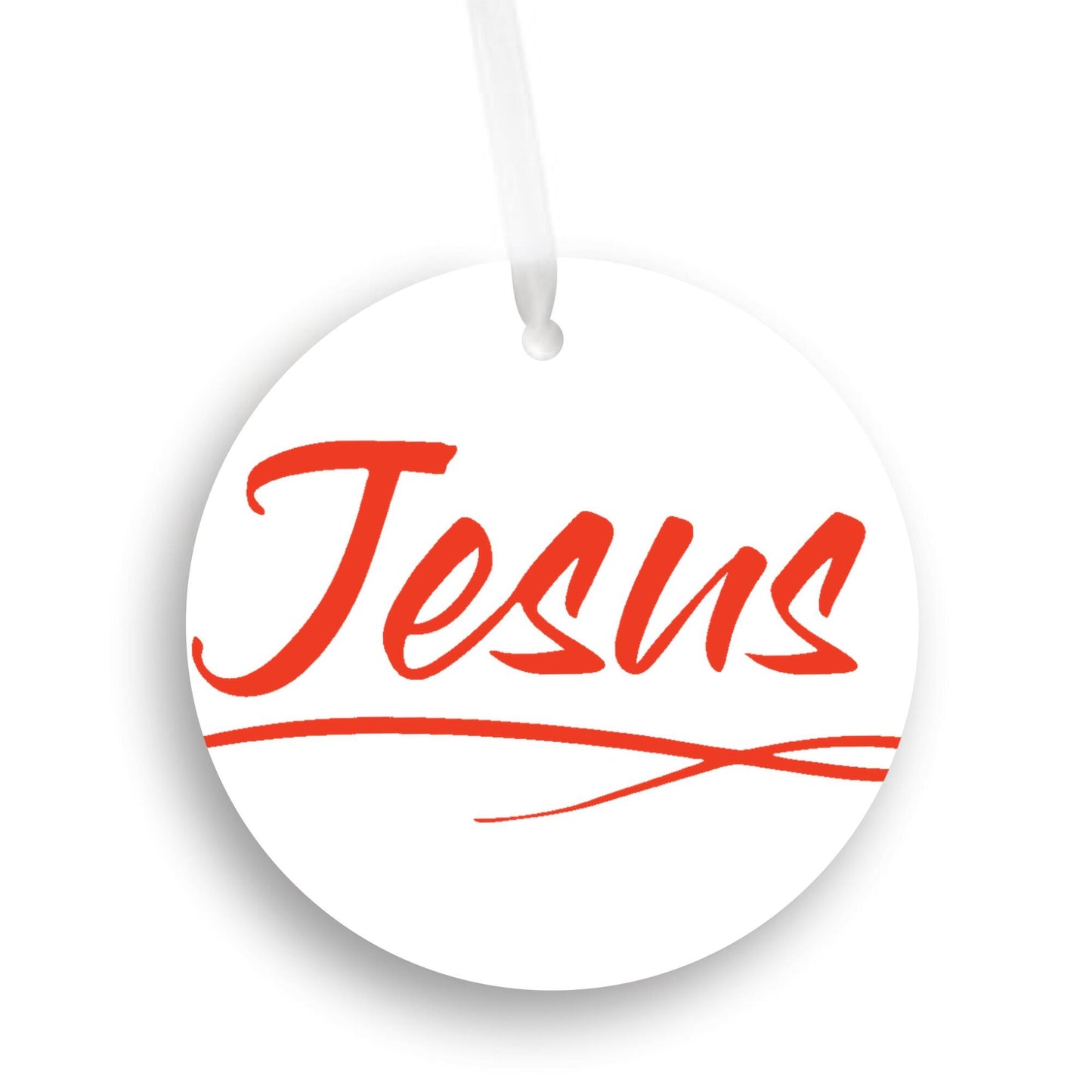 Christmas Ornament Orange - Jesus