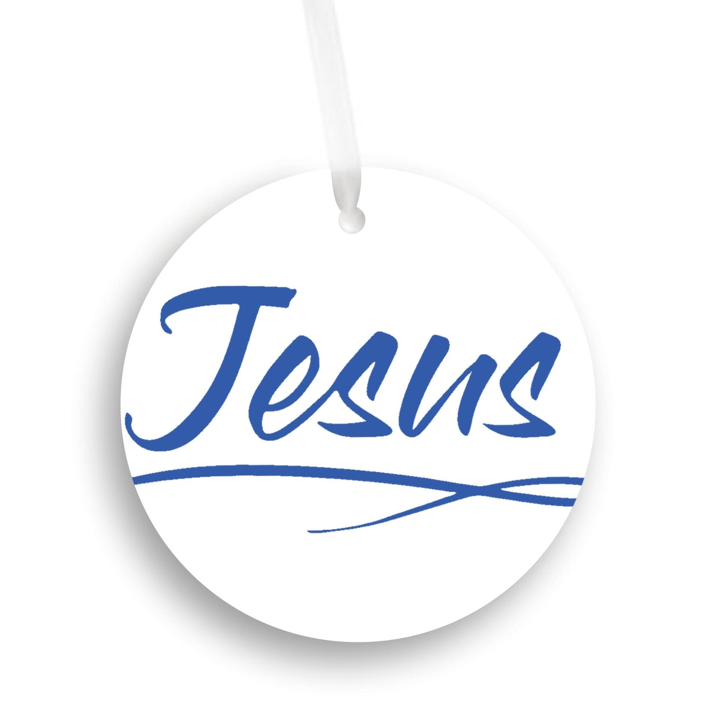 Christmas Ornament Blue - Jesus
