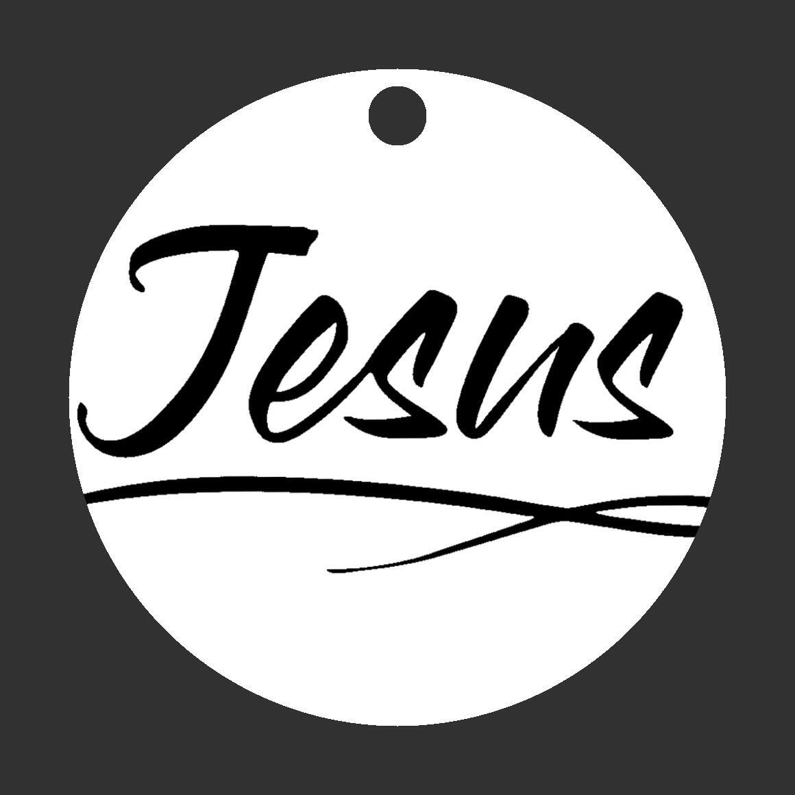 Christmas Ornament Black - Jesus