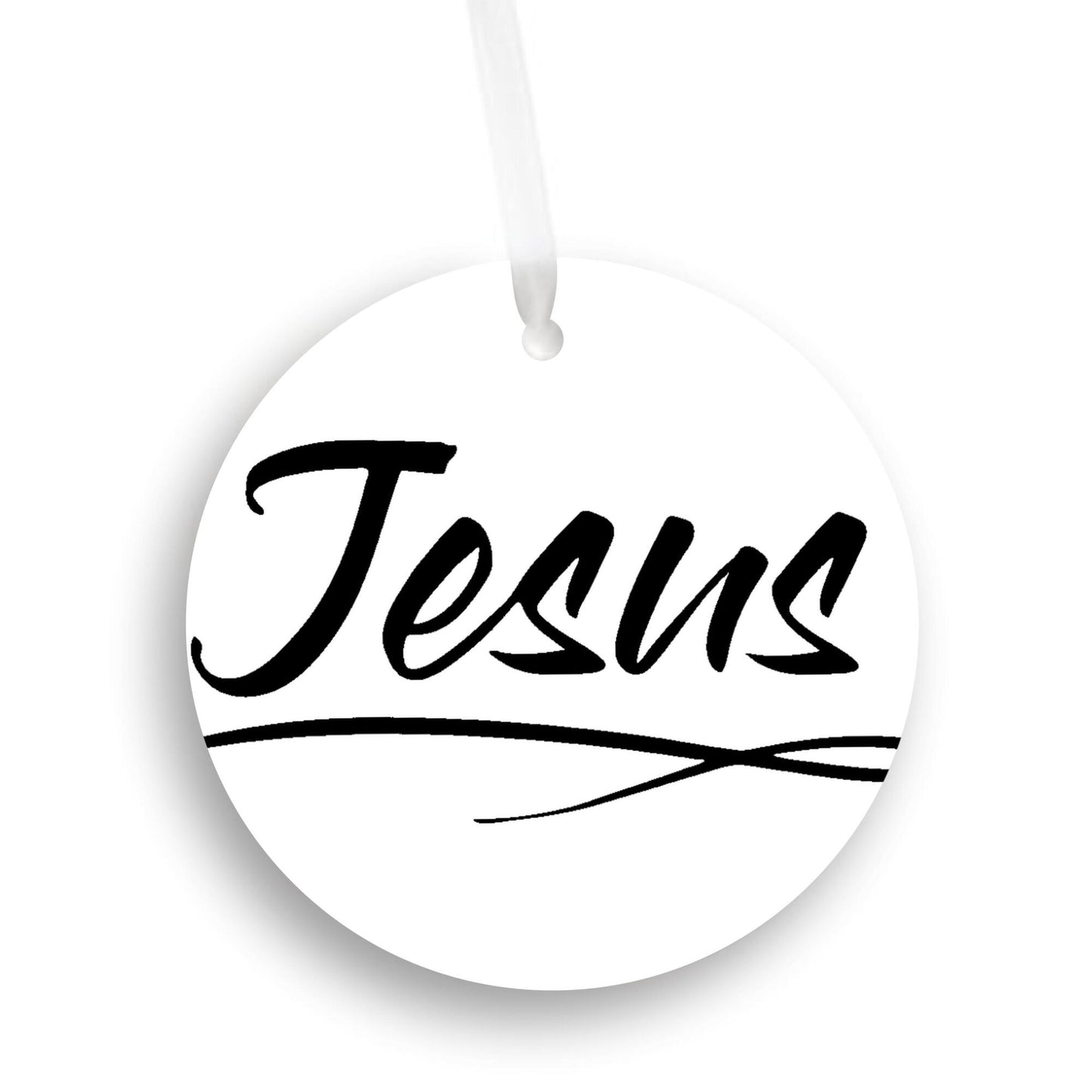 Christmas Ornament Black - Jesus